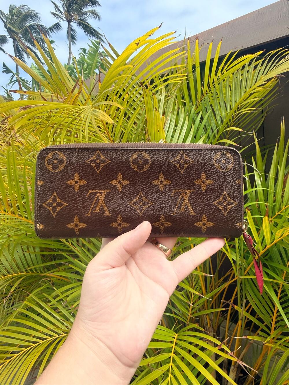 Louis Vuitton monogram Clemence wallet